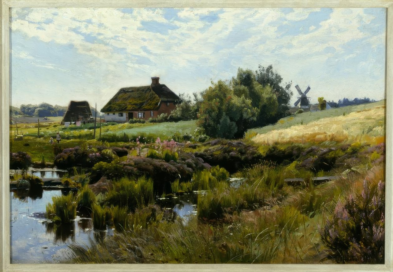 Dia de verão no campo de Peder Monsted