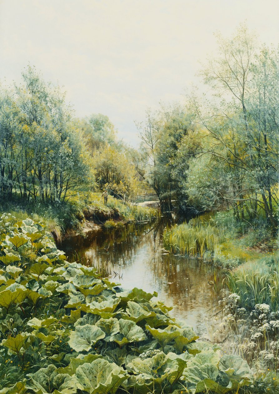 Dia de verão no córrego; Dia de verão em Aen de Peder Monsted