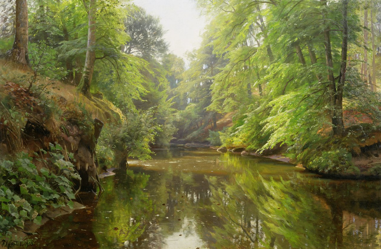 O Rio Tranquilo, 1913 de Peder Monsted