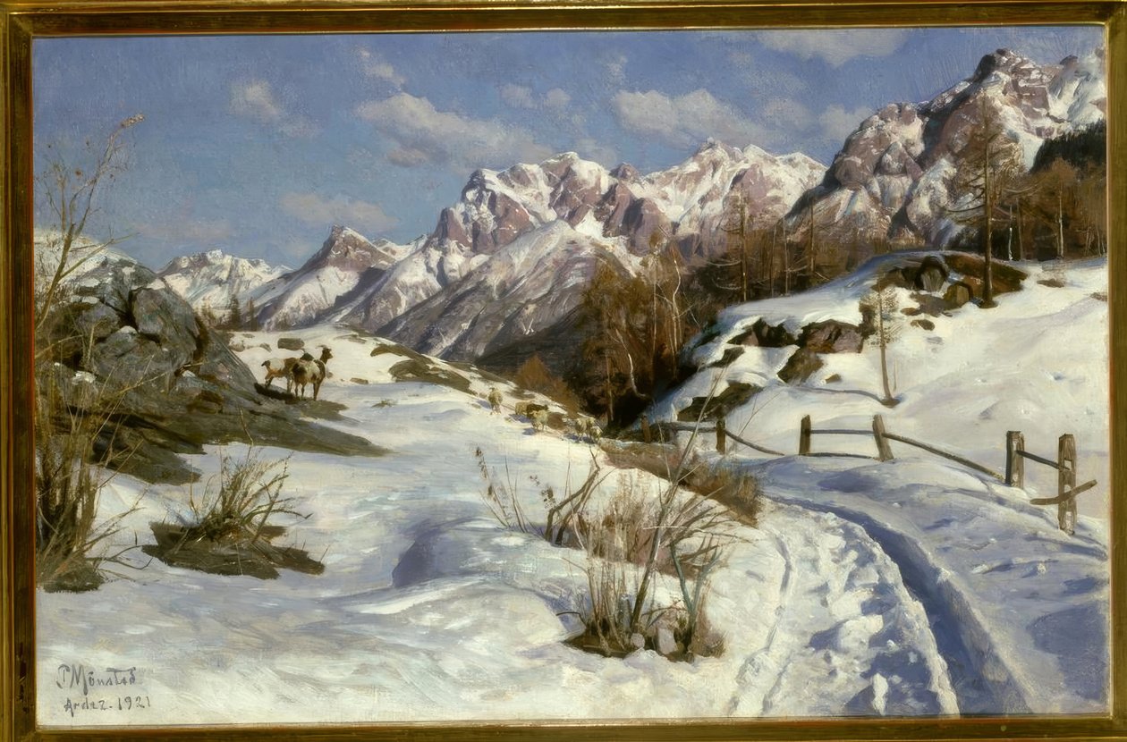 Inverno no Engadin de Peder Monsted
