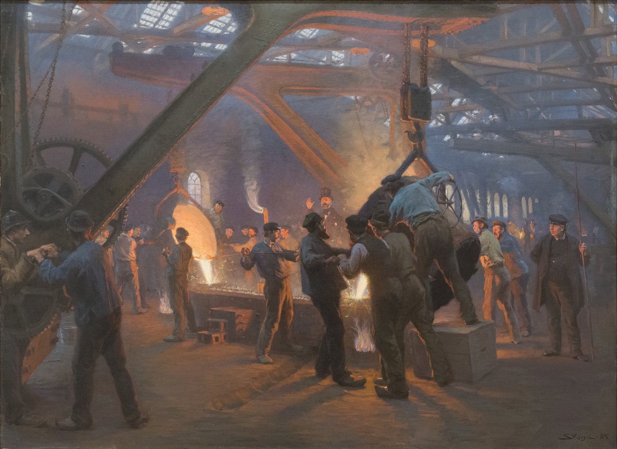 Fundição de ferro Burmeister e Wain de Peder Severin Krøyer