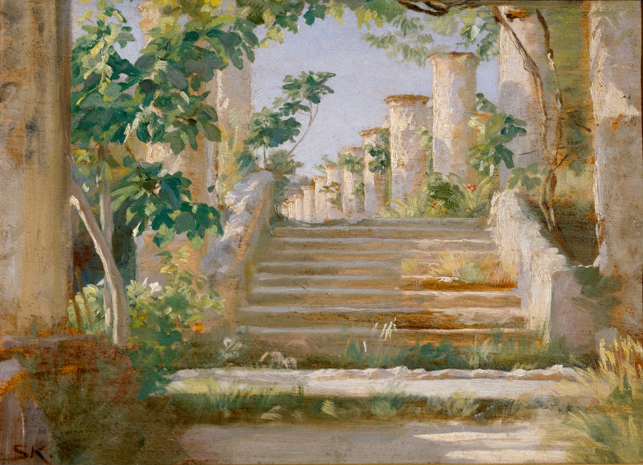 Loggia em Ravello de Peder Severin Kroyer