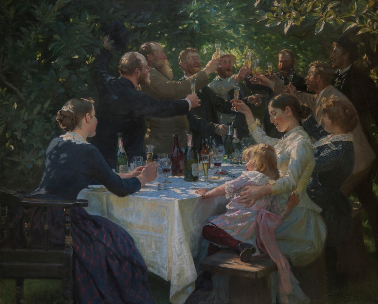 Hip, Hip, Hurrah!, 1888. de Peder Severin Krøyer