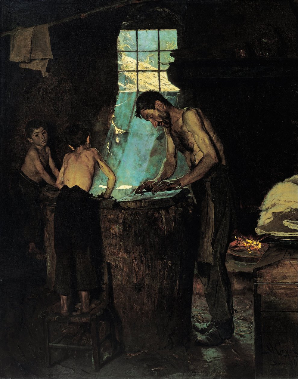 Chapeleiro de aldeia italiana de Peder Severin Krøyer