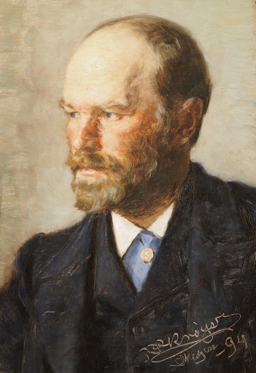 Retrato do pintor Michael Ancher de Peder Severin Krøyer