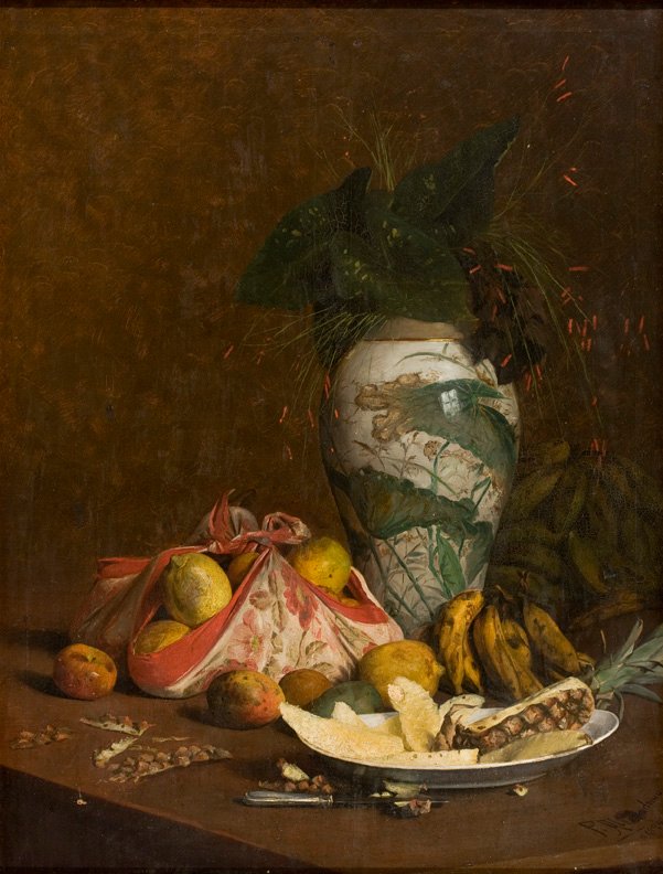  Still Life with Vase and FruitnPortugues: Natureza-Morta com Vaso e Frutasn de Pedro Alexandrino Borges