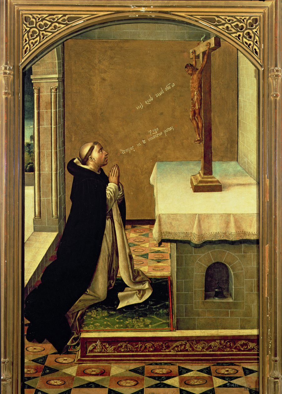 São Pedro Mártir (c.1205-52) na oração de Pedro Berruguete