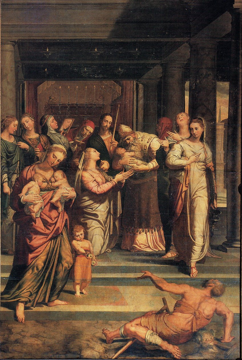 A purificação da Virgem no templo de Pedro Campaña