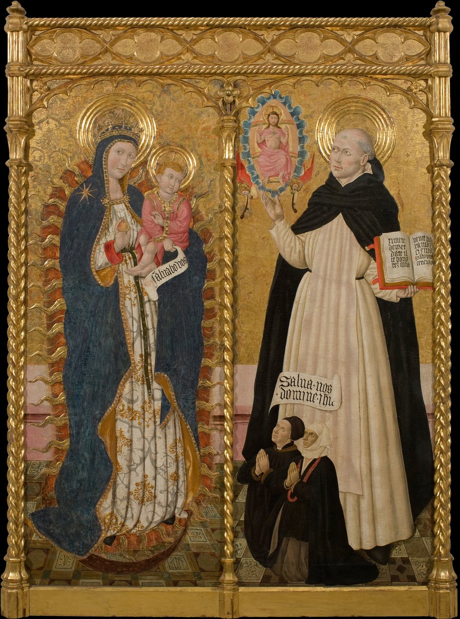 Virgem apocalíptica e São Vicente Ferrer com dois doadores de Pedro Garcia de Benavarre