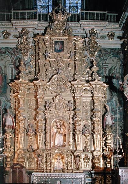 Retábulo de São Rafael (madeira dourada) de Pedro Sanchez Sarabia
