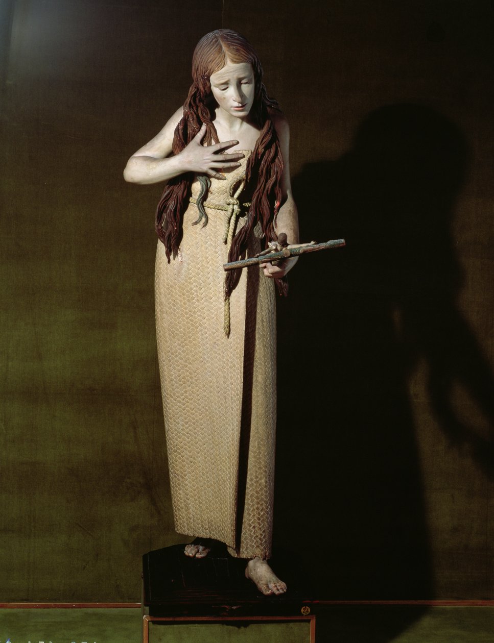 A Madalena Penitente, 1664 (madeira policromada) de Pedro de Mena