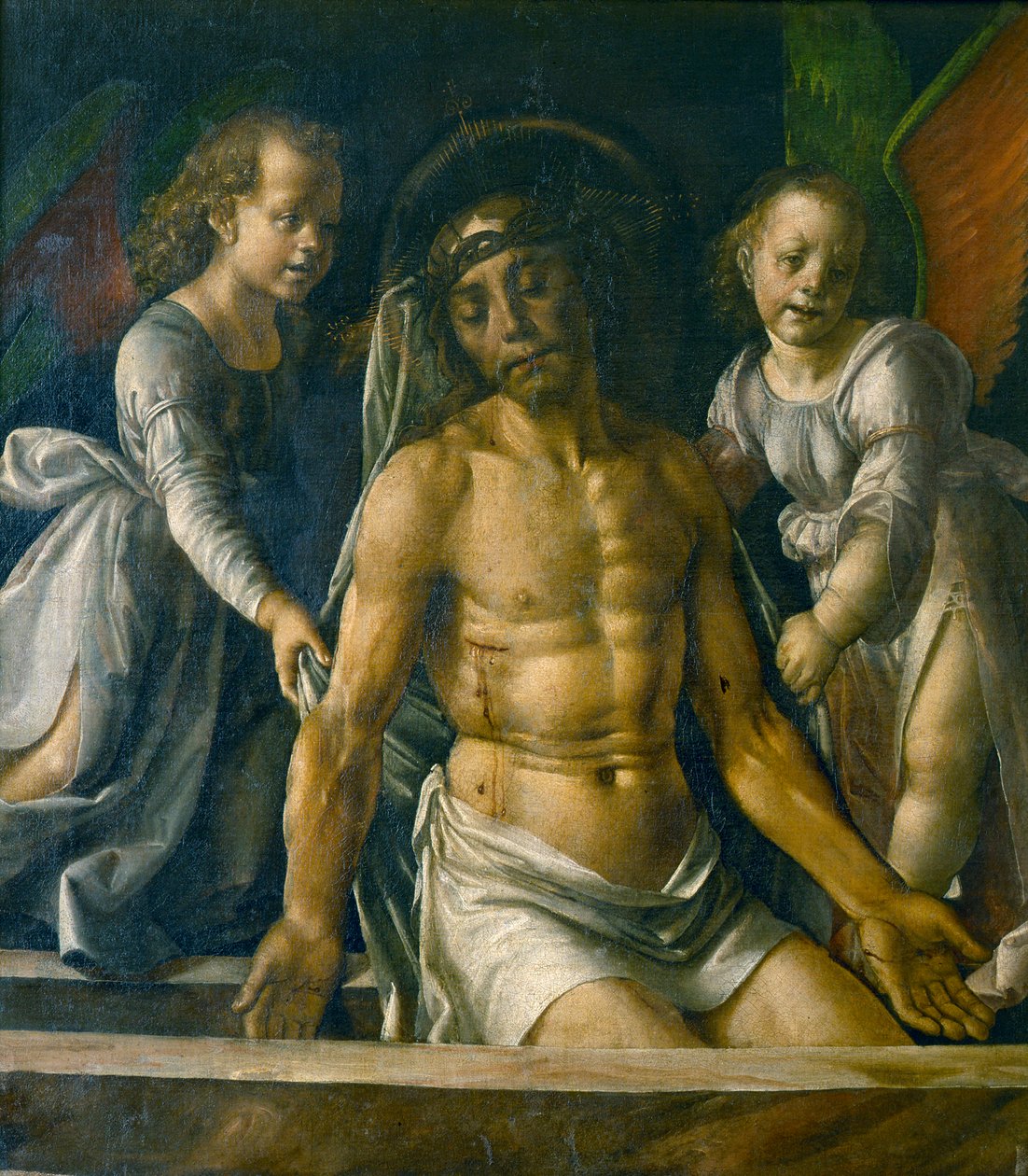 Pietà com dois anjos, 1480. de Pedro Berruguete