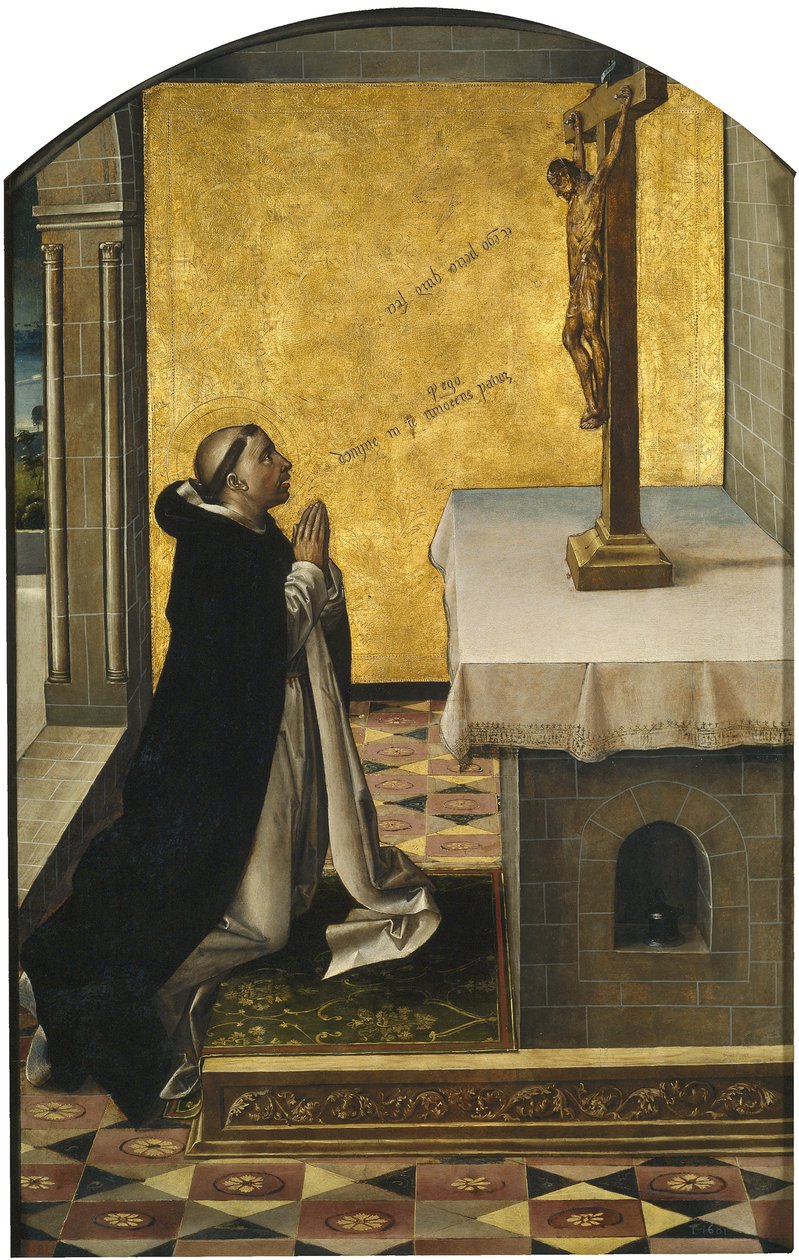 São Pedro Mártir em Oração, 1493-1499 de Pedro Berruguete
