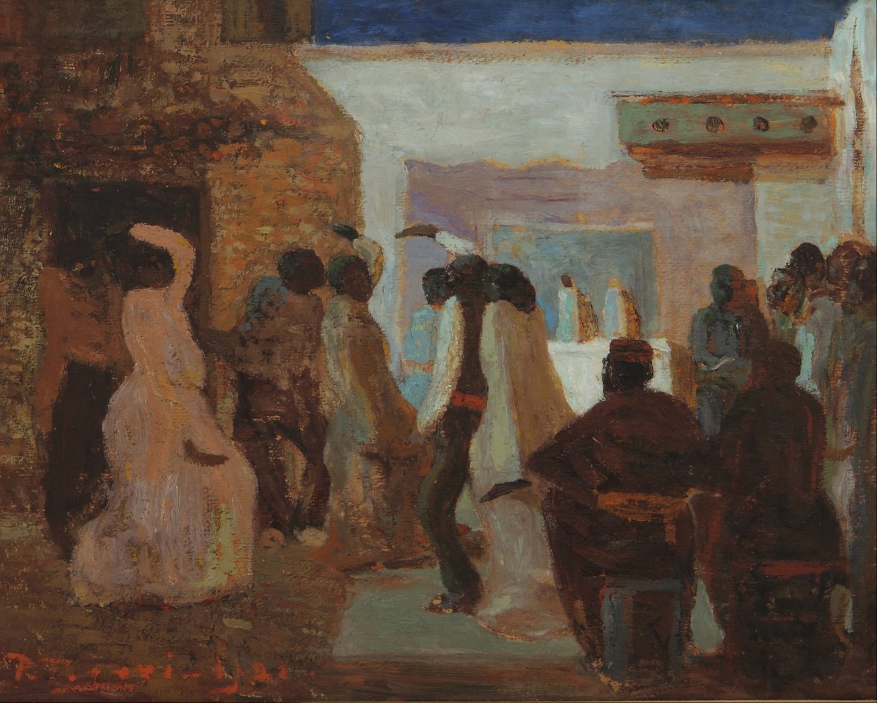 Candombe ou Candombe sob a lua de Pedro Figari