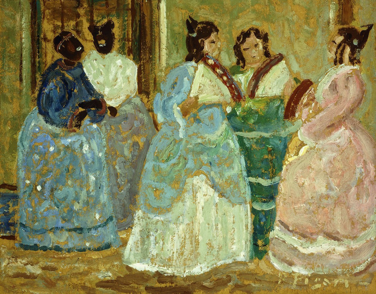 Cena Colonial; Escena Colonial de Pedro Figari