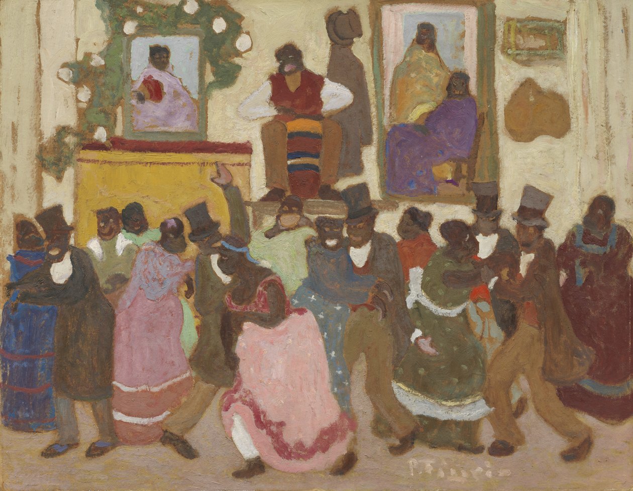 Pessoas a dançar: Candombe (Pessoas a dançar: [Candombe]) de Pedro Figari