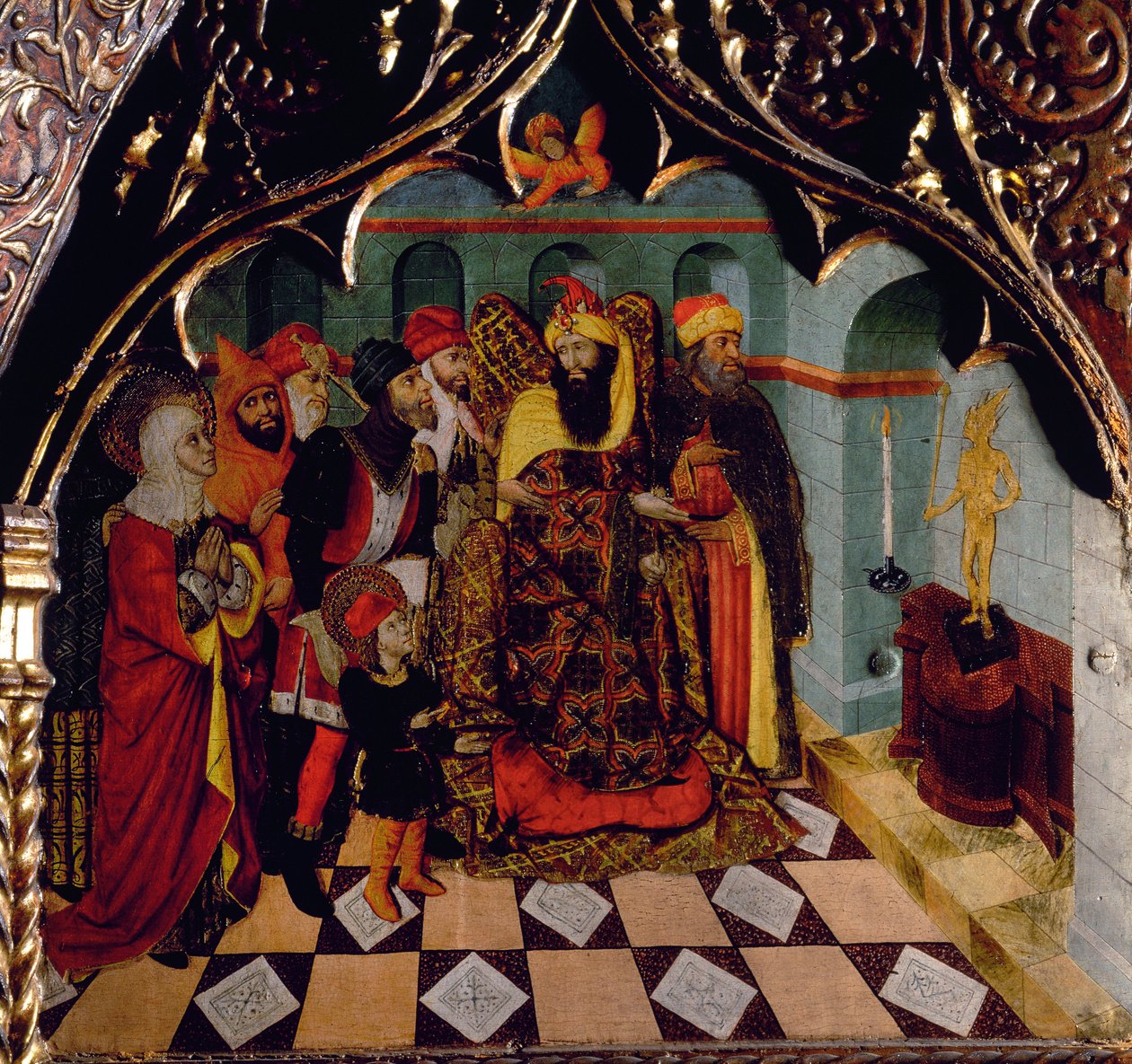 Retábulo de Sant Quirze de Galliners, detalhe de Pedro García de Benabarre