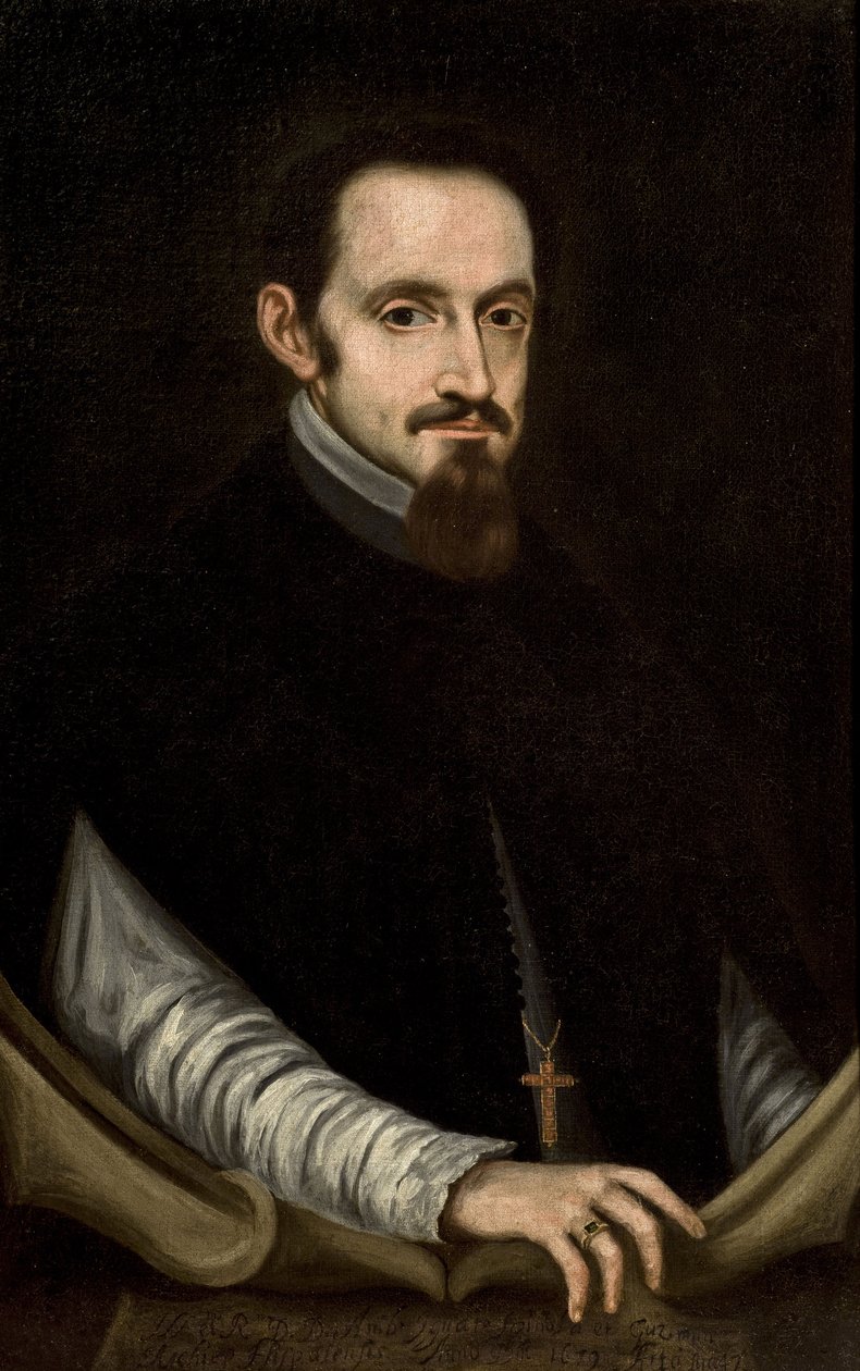 Barroco : Retrato do Arcebispo Ambrosio Ignacio Spinola y Guzman (1632-1684) par Nunez de Villavicencio, Pedro (1635-1700), Segunda Metade do 17º cen. Óleo sobre tela, 82x52. Ayuntamiento de Sevilla de Pedro Nunez de Villavicenzio
