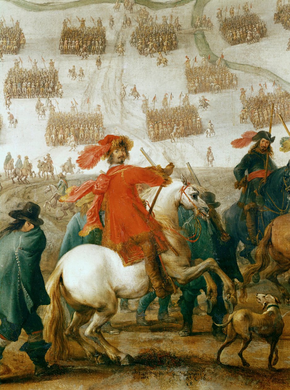 O marechal-de-campo Octavio Piccolomini, comandante das tropas imperiais durante a Guerra dos Trinta Anos ... (óleo sobre tela) de Peeter Snayers