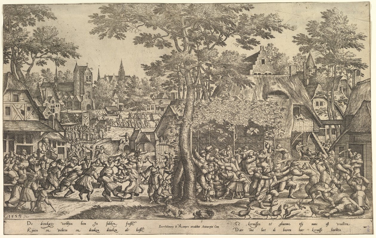 Feira Camponesa, 1559. de Peeter van der Borcht
