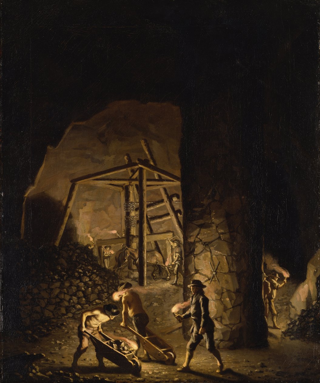 Galeria em Falun Copper Mine de Pehr Hilleström