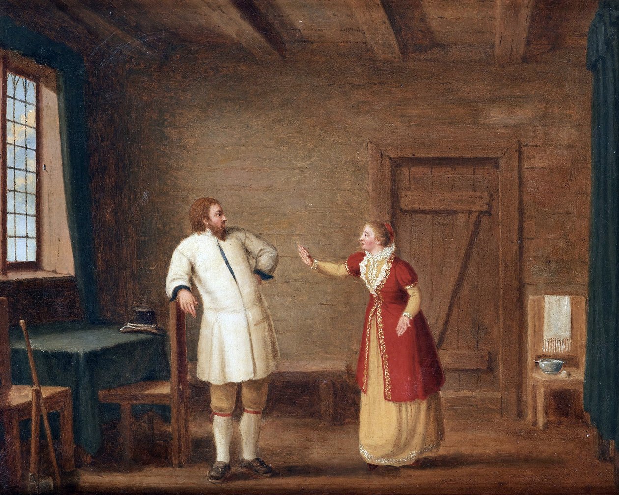 Le roi Gustave I Vasa (1496-1560) a Ornas - Rei Gustav Vasa em Ornaes par Hillestroem, Pehr (1732-1816). Óleo sobre tela, tamanho : 42x52, , Colecção Privada de Pehr Hilleström