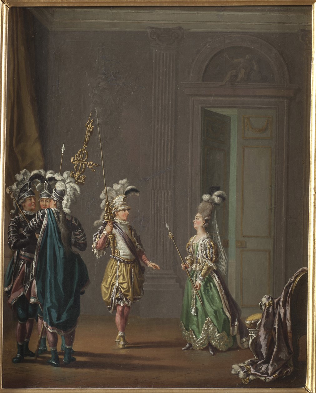 Gustav III da Suécia e Ulrika Eleonora von Fersen - Rei Gustav III da Suécia e Ulrika Eleonora von Fersen, por Hillestroem, Pehr (1732-1816). Óleo sobre tela. Tamanho: 50x40 cm. Museu Nacional de Estocolmo de Pehr Hilleström