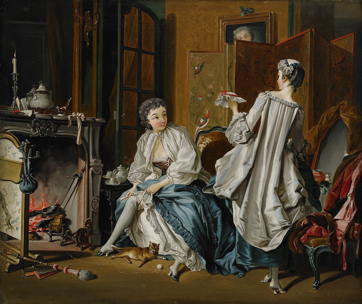 Banheiro da manhã Depois de François Boucher de Pehr Hilleström