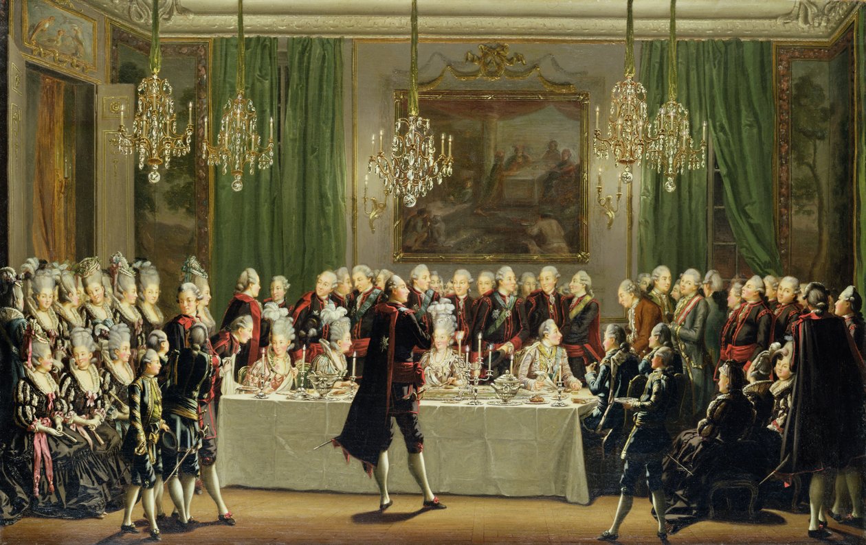 Palácio de Estocolmo, véspera de Ano Novo 1779 de Pehr Hilleström