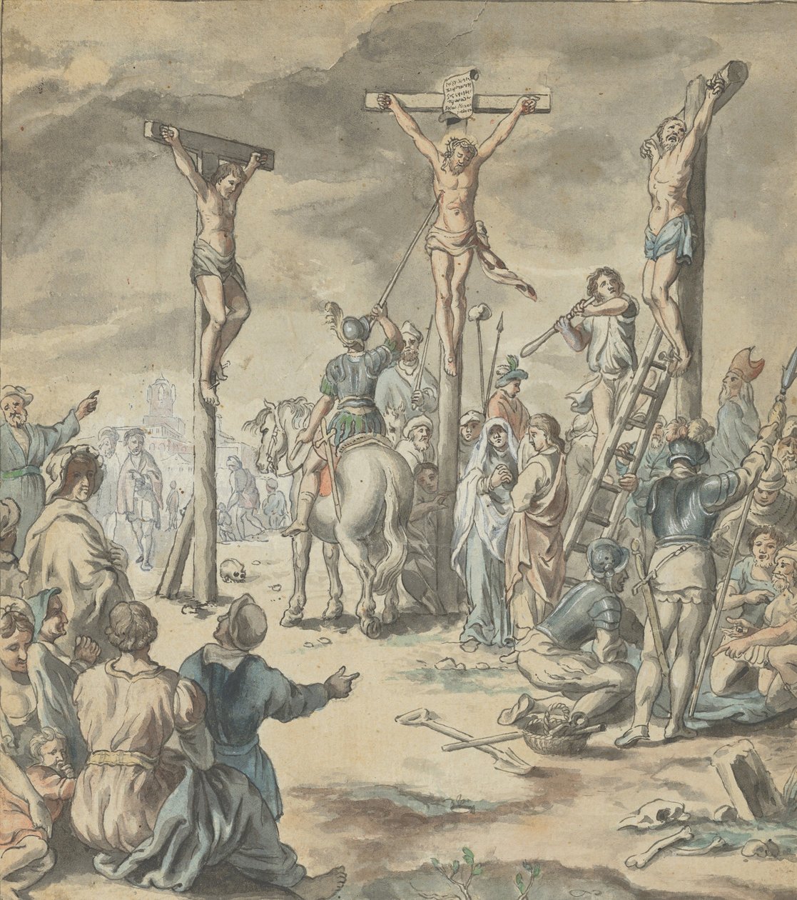 A Crucificação de Cristo, final do século XVIII. de Pehr Hörberg