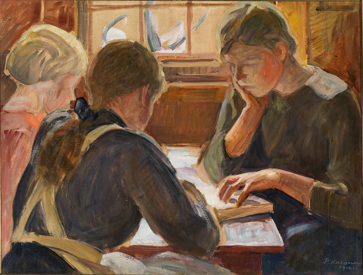 Crianças lendo de Pekka Halonen
