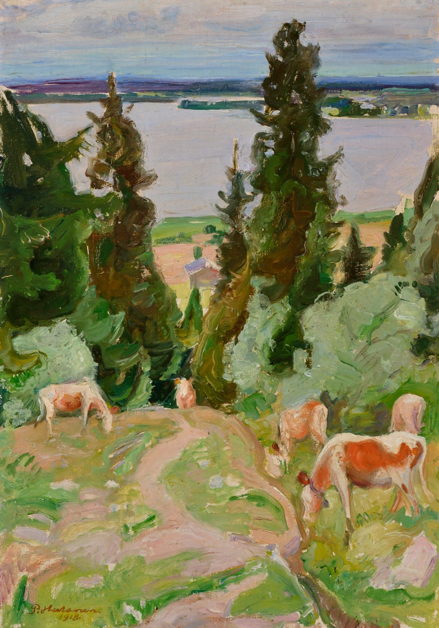 Vacas em Väisälänmäki de Pekka Halonen