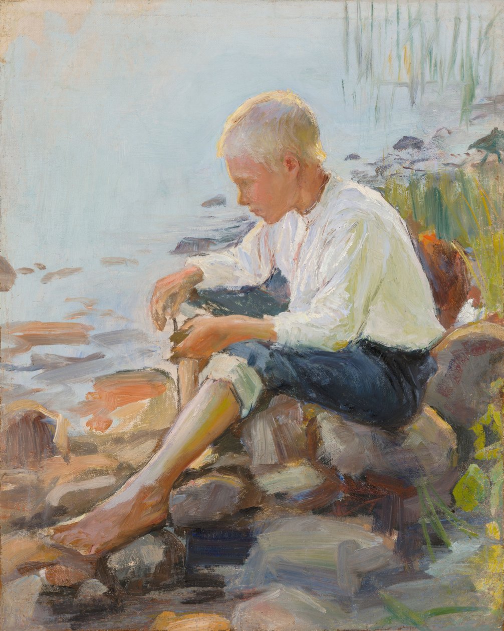 Rapaz na margem de Pekka Halonen
