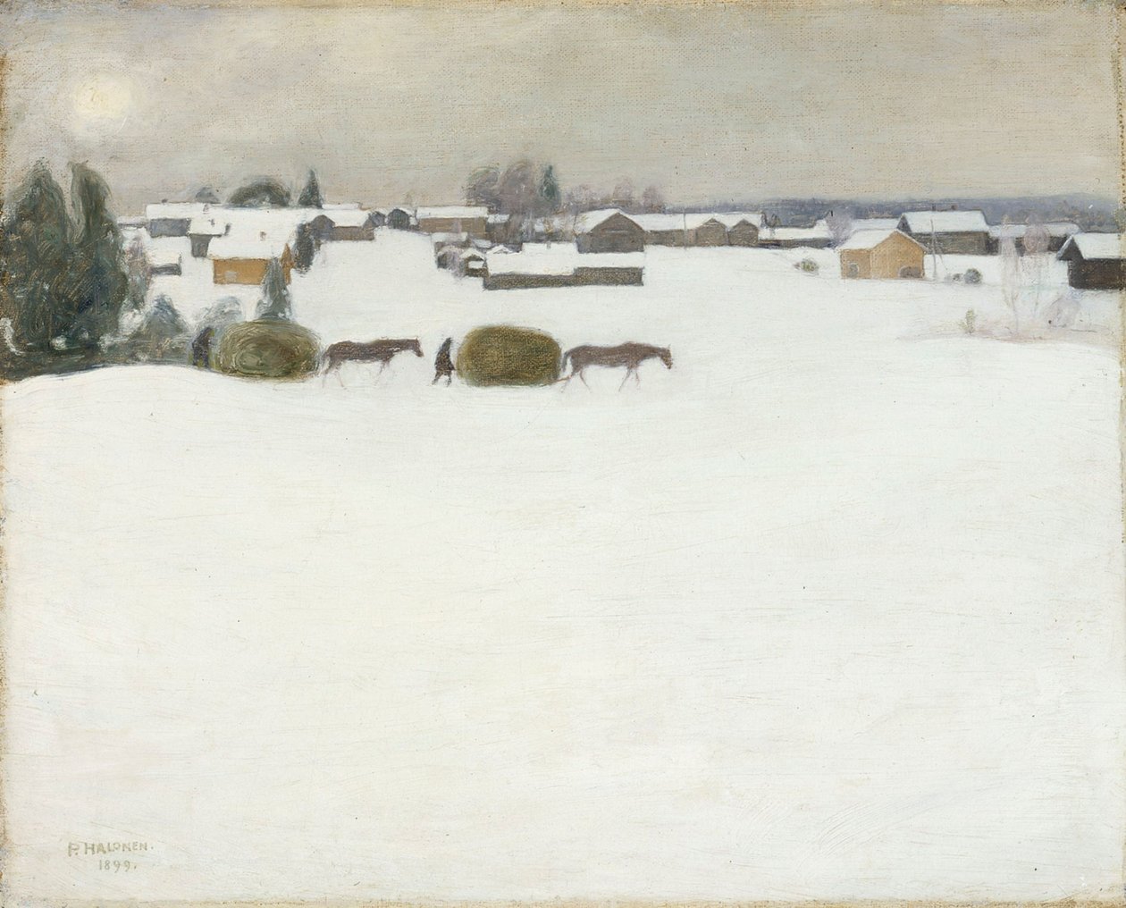 Carga de feno de Pekka Halonen