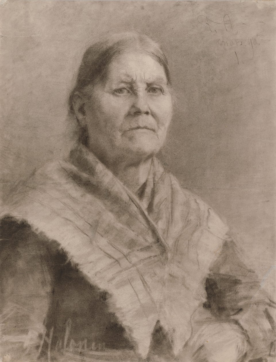 Mulher idosa de Pekka Halonen