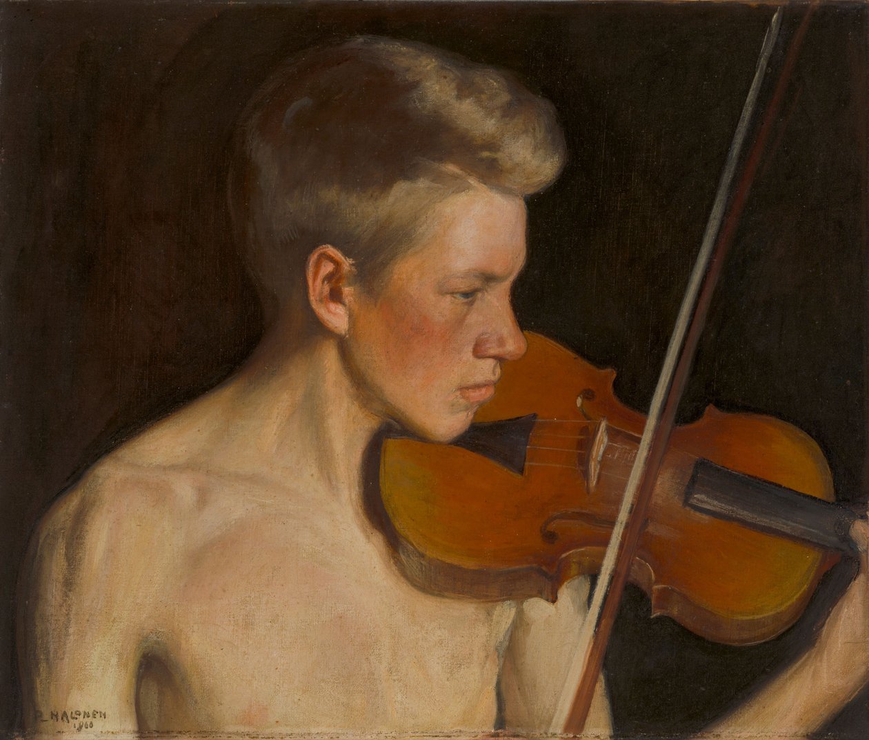 O violinista de Pekka Halonen