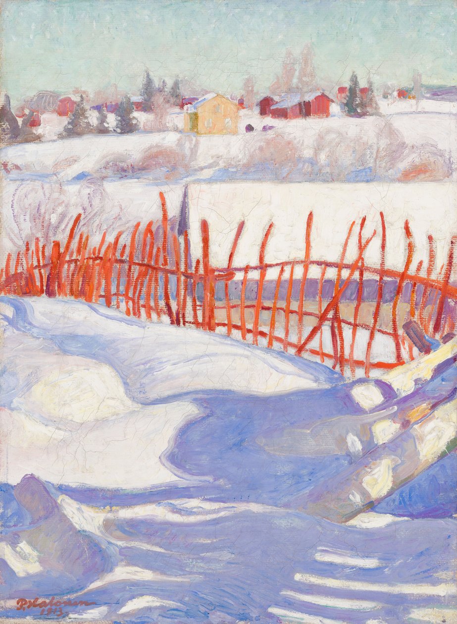 A aldeia no inverno de Pekka Halonen