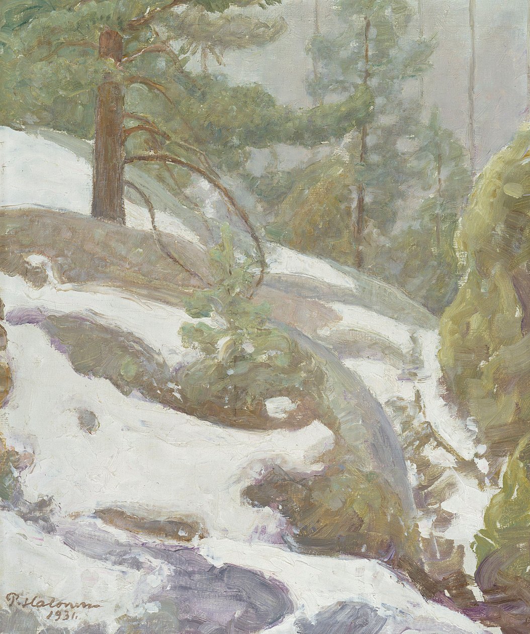Paisagem de inverno de Pekka Halonen