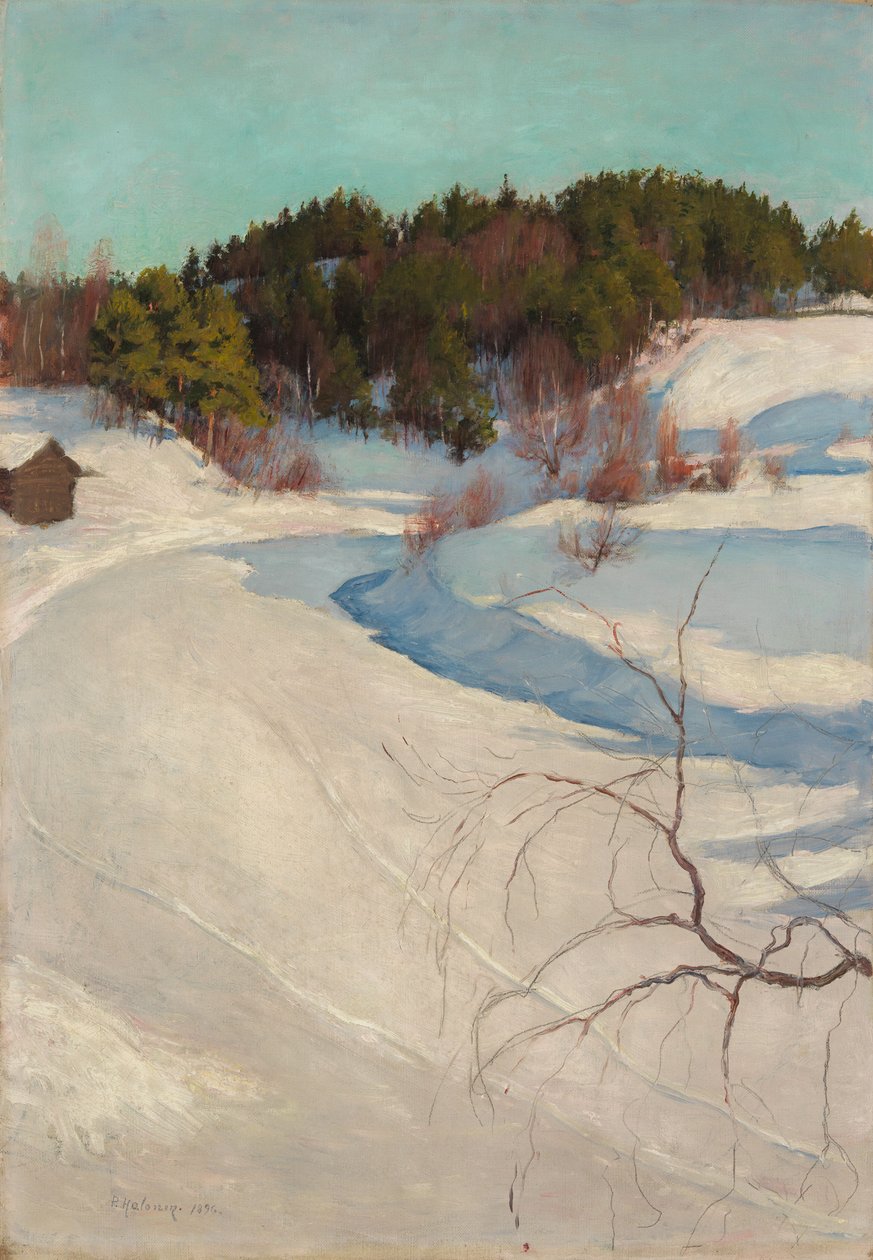 Paisagem de inverno, Myllykylä de Pekka Halonen