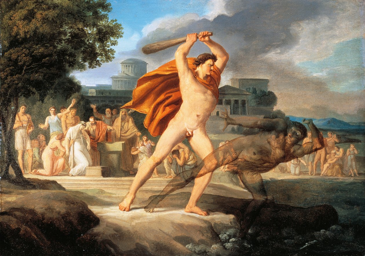 Hércules derrota Thanatos (óleo sobre tela) de Pelagio Palagi