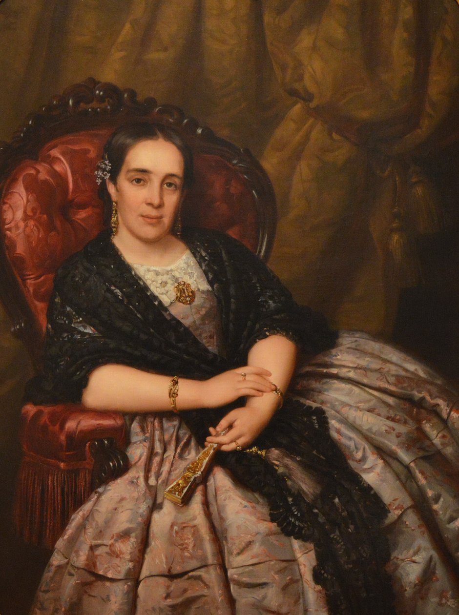 Retrato de Ana García Izcalbalceta, esposa do arquiteto de la Hidalga de Pelegrí Clavé