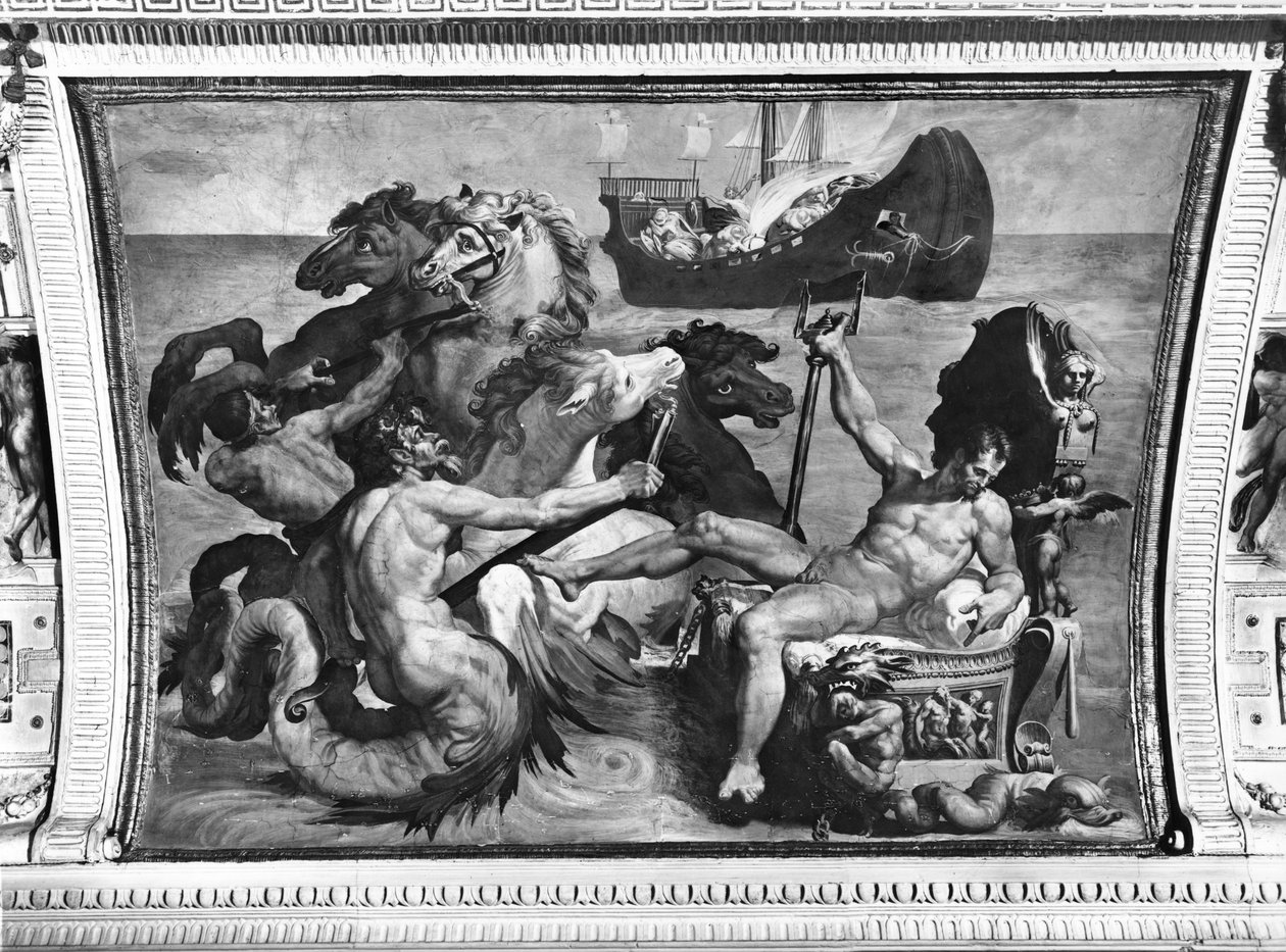 Navio de Netuno e Ulysses, 1554 de Pellegrino Tibaldi