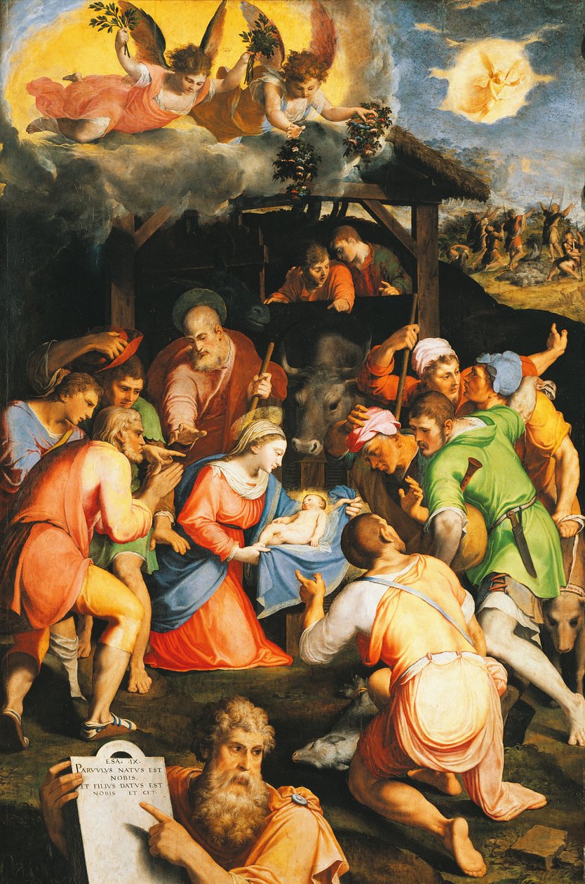Adoração dos Pastores, de Pellegrino Tibaldi (1541-1583) de Pellegrino Tibaldi