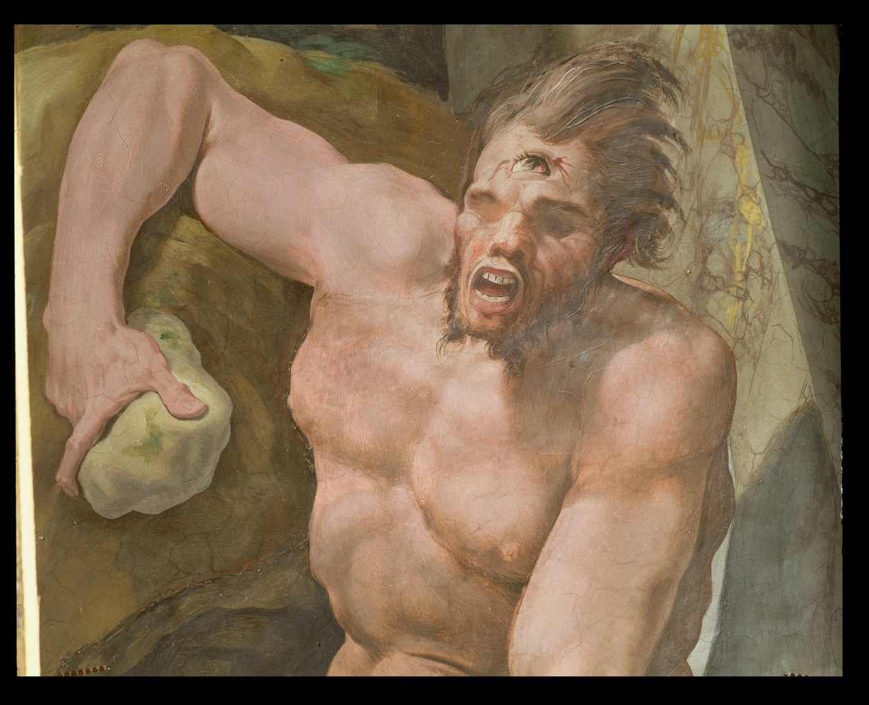 O Odyssey, detalhe de Polythemus, 1554-56 de Pellegrino Tibaldi