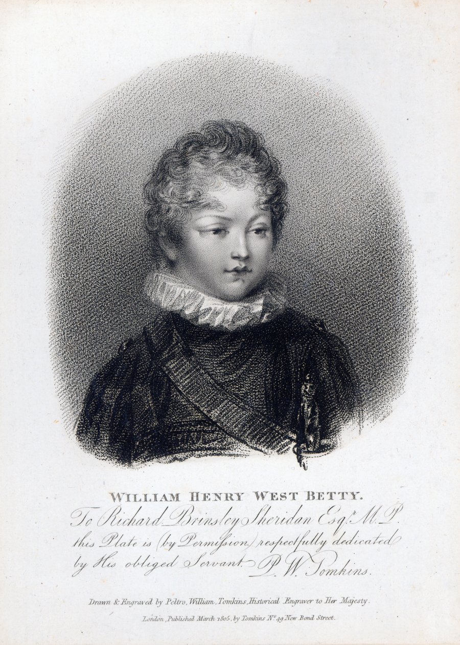 William Betty, 1805 de Peltro William Tomkins