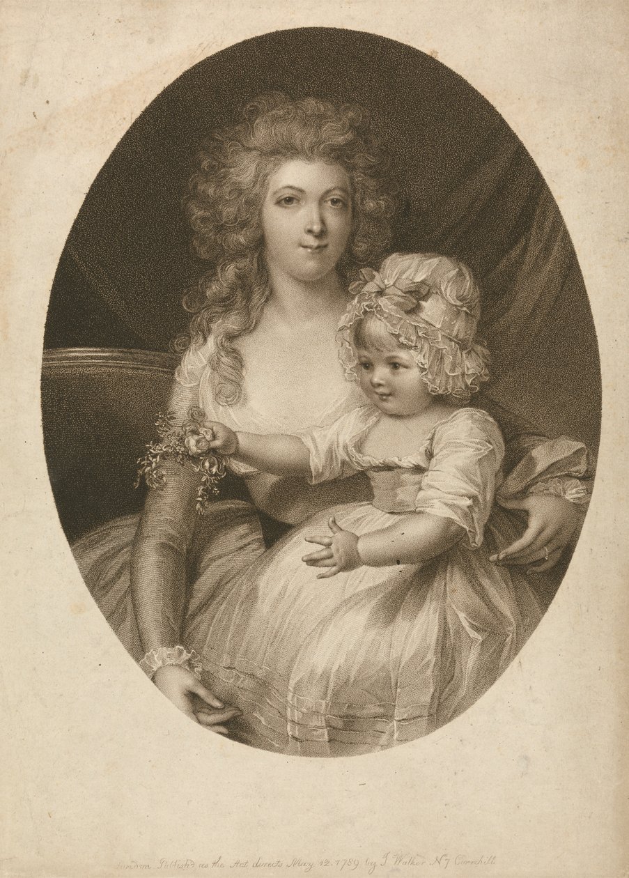 Sra. Morgan e Criança de Peltro W. Tomkins