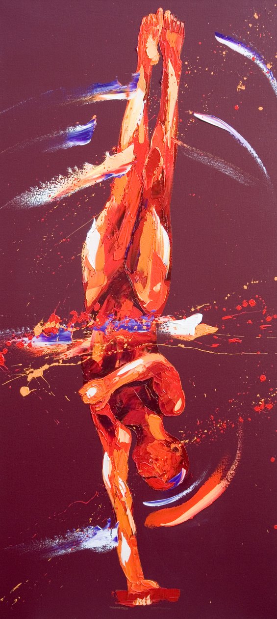 Ginasta Seis, 2011 (óleo sobre tela) de Penny Warden