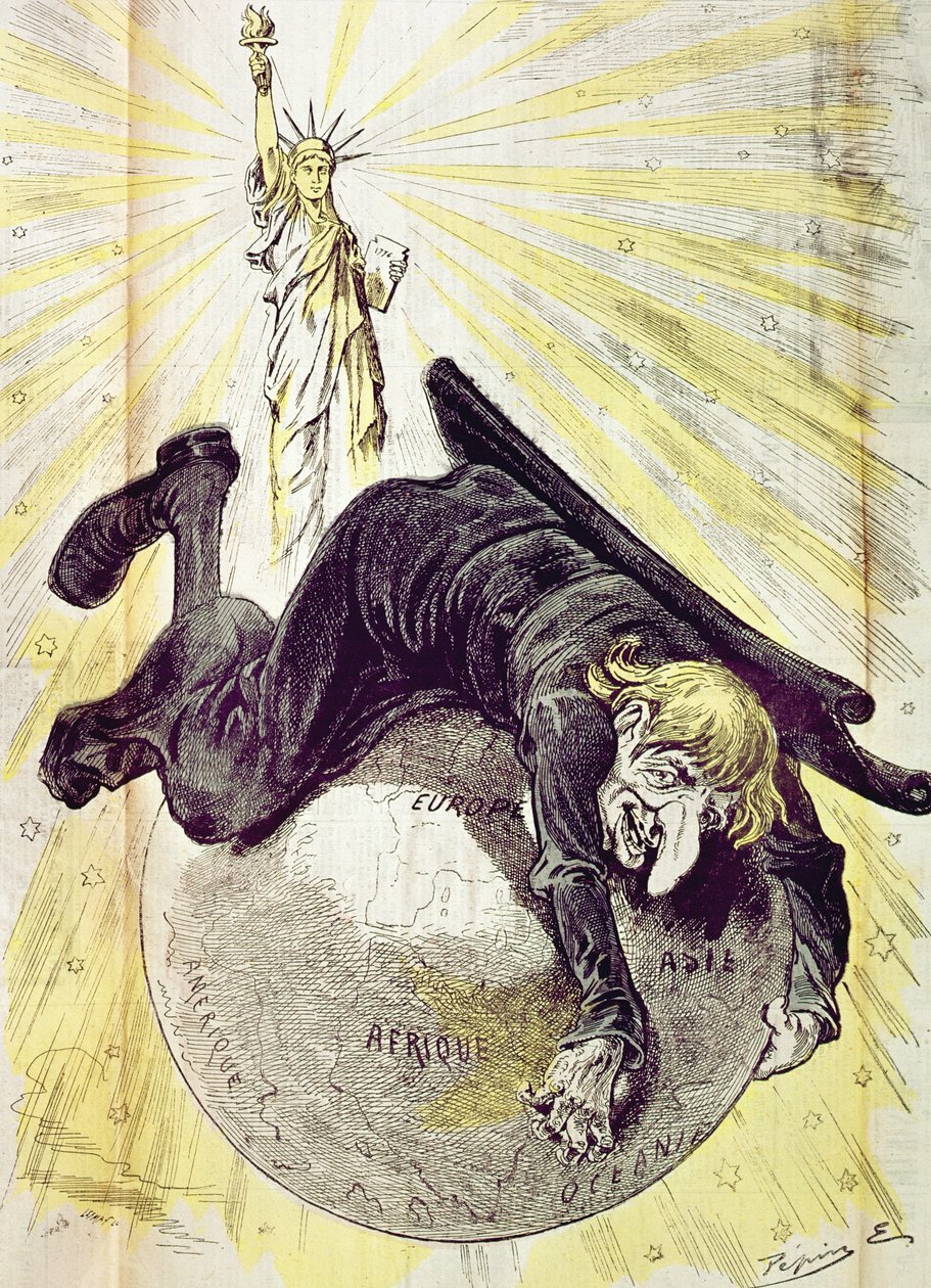 &39;Liberty Lighting the World&39;, capa de &39;Le Grelot&39;, c.1880 de Pepin