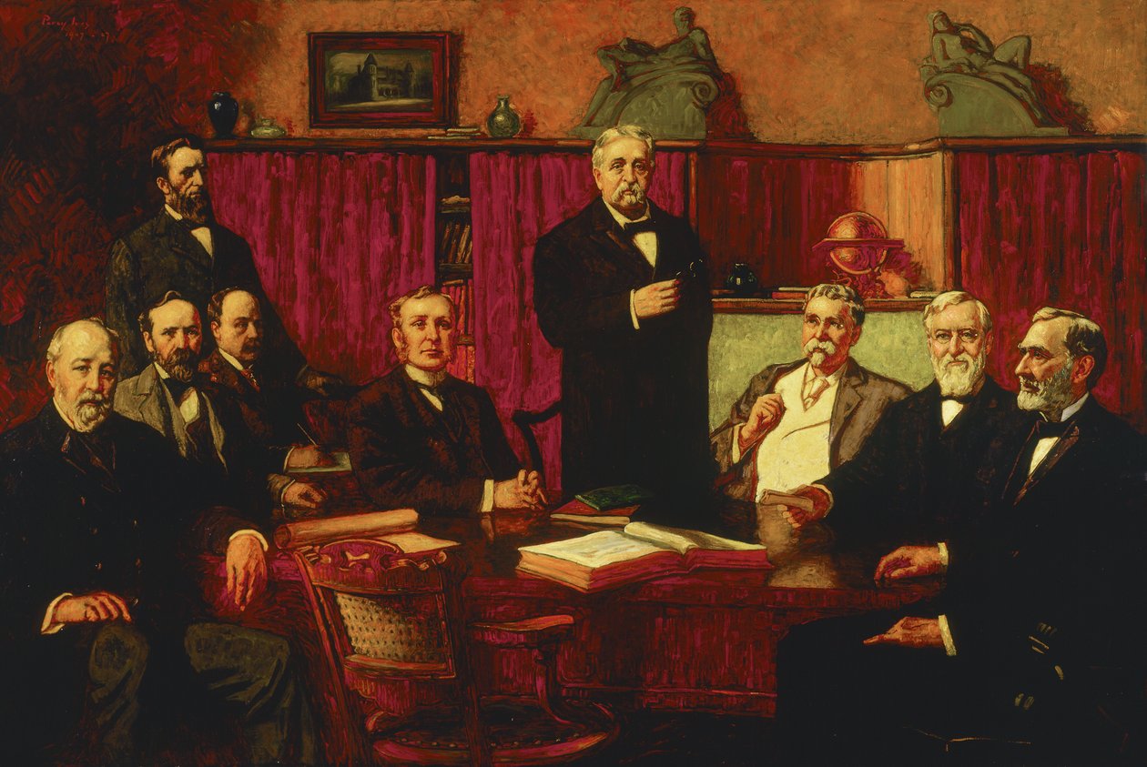 Primeiro Conselho de Administração do Museu de Arte de Detroit, 1907 de Percy Ives