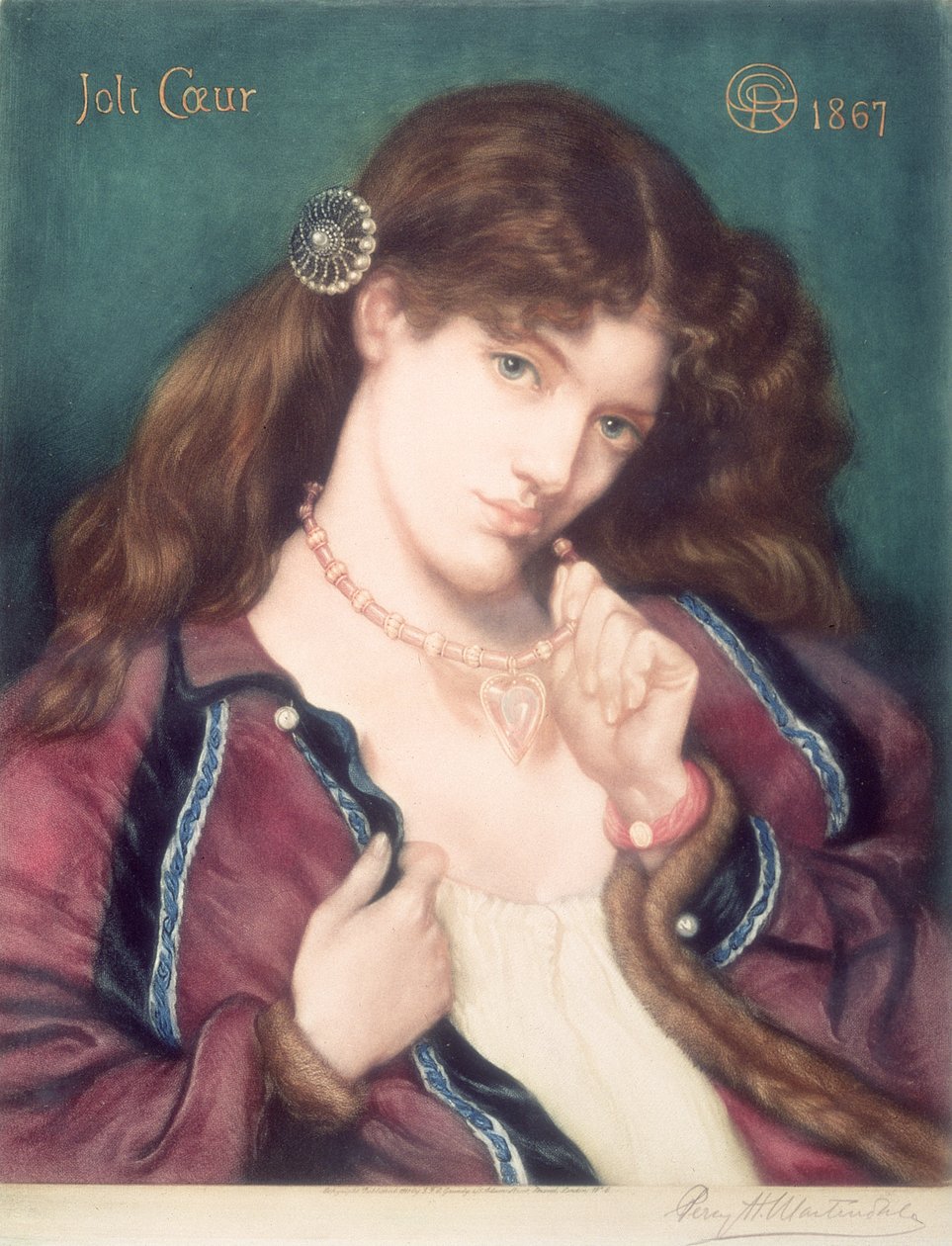 Lindo Coração, depois de Dante Gabriel Rossetti (1828-82), 1867 de Percy Martindale